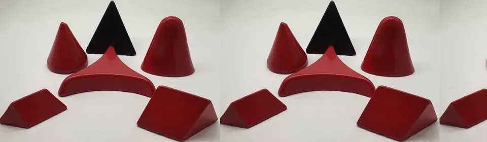 Red plastic cone media