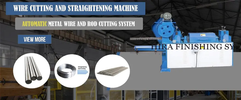 Banner: Wire cutting and straightening machine – automatic metal wire and rod cutting system